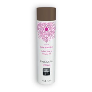 ÓLEO DE MASSAGEM SENSUAL DE ROSA DA ÍNDIA E ÓLEO DE AMÊNDOAS SHIATSU™ 100ML