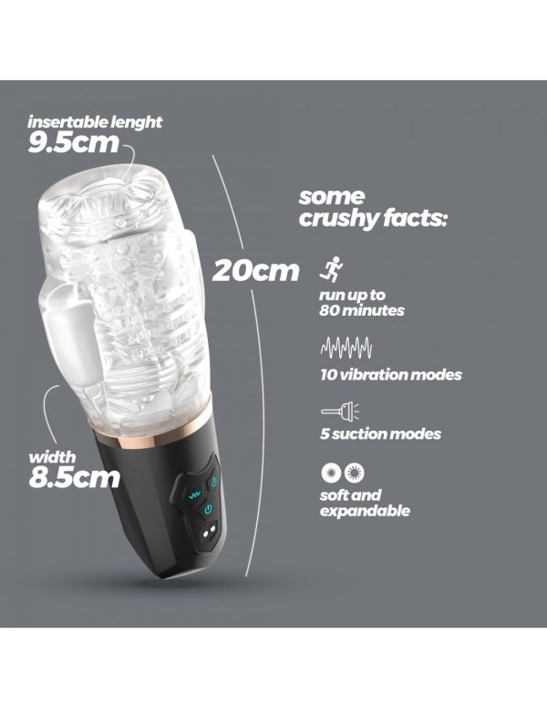 QUASAR MASTURBADOR RECARREGÁVEL COM SUCÇÃO CRUSHIOUS - Image 9